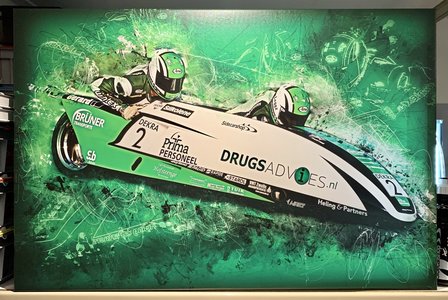 Drugsadvies Sidecarshop Racing Canvas 90x60x4