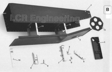 LCR chassis deksel (B13)