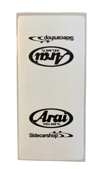 Sidecarshop Arai tear off sticker wit (10 stuks)