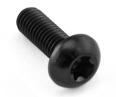 Pro-Bolt Titanium bolkop bout M5x(0.80mm)x15mm met Torx-aandrijving (zwart)