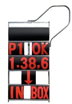 Pitbord 5 rijen GP/WSB XXL (zwart/fluor rood)