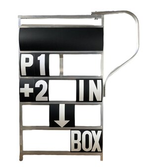 Pitbord 5 rijen GP XL (zwart/wit)