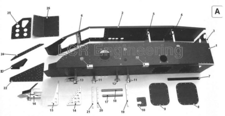 LCR chassis onderdeel (A1)