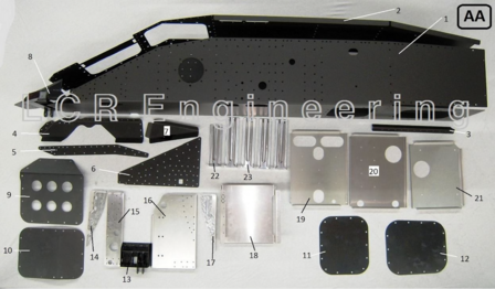 LCR Motorsteun chassis onderdeel (AA23)