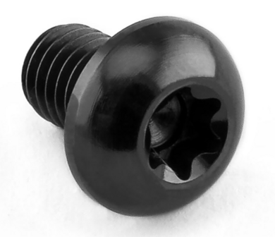 Pro-Bolt Titanium bolkop bout M5x(0.80mm)x8mm Torx aandrijving (zwart)