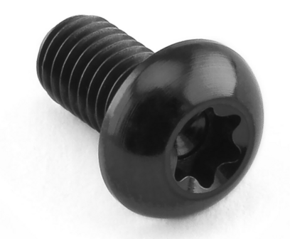 Pro-Bolt Titanium bolkop bout M5x(0.80mm)x10mm met Torx-aandrijving (zwart)
