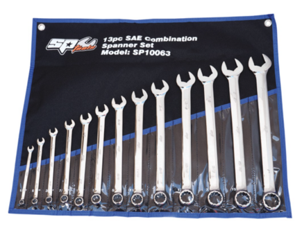 SP Tools Ringsteeksleutel set (13-delig SAE/inch)
