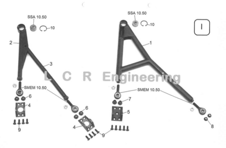 LCR wishbone boven (I2)