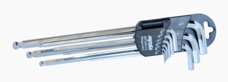SP Tools Binnenzeskant stiftsleutelset magnetisch met kogelkop (9-delig SAE/inch)