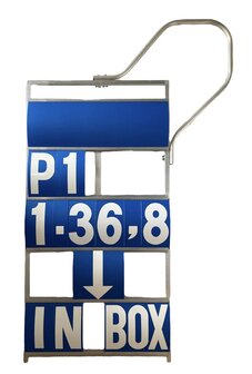 Pitbord 5 rijen GP/WSB XXL (blauw/wit)