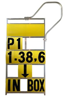 Pitbord 5 rijen GP/WSB XXL (geel/zwart)