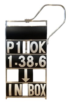 Pitbord 5 rijen GP/WSB XXL (zwart/wit)