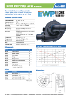 Davies Craig elektrische waterpomp EWP80