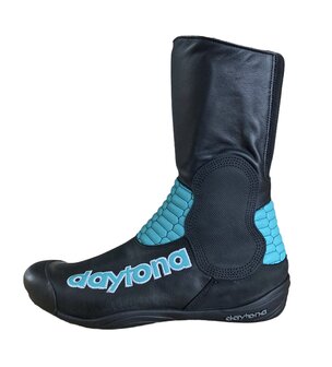 Daytona zijspan laarzen (zwart/turquoise)