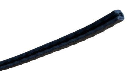 Chassis rubber PVC Kantafwerkprofiel (1 meter)
