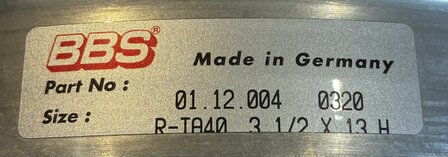 BBS Velgdeel buiten 3.5 x 13'' B-keuze (2)