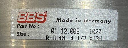 BBS Velgdeel buiten 4.5 x 13'' B-keuze (1)