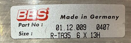 BBS Velgdeel buiten 6.0 x 13'' gebruikt (1)