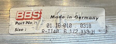 BBS Velgdeel binnen 6.5 x 13'' gebruikt (1)