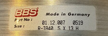 BBS Velgdeel buiten 5.0 x 13'' B-keuze (2)