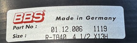 BBS Velgdeel buiten 4.5 x 13'' zwart B-keuze (1)