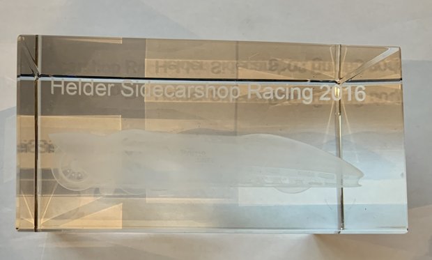 Glass sponsor present Sidecarshop racing 2016