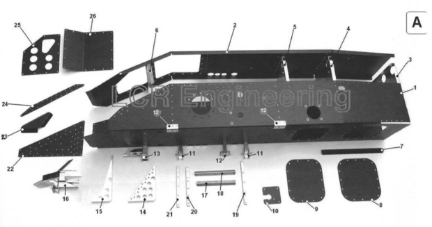 LCR chassis deksel (A10)