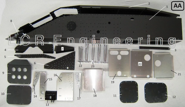 LCR chassis onderdeel achter (AA4)