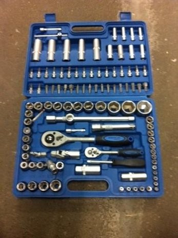 Scheffler 108pc socket wrench set 1/4'' & 1/2''Cr-V