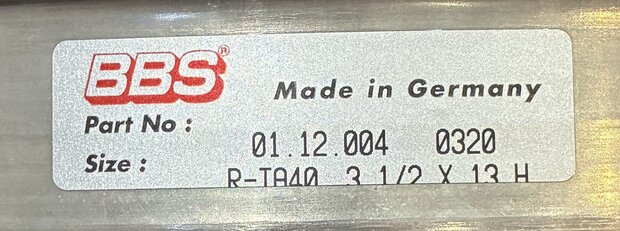 BBS Velgdeel buiten 3.5 x 13'' B-keuze (1)