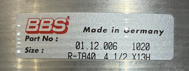 BBS Velgdeel buiten 4.5 x 13'' B-keuze (1)