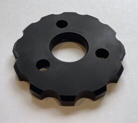 E. Streuer Tandwielopnemerplaat 520 70/75 vliegtuig aluminium 