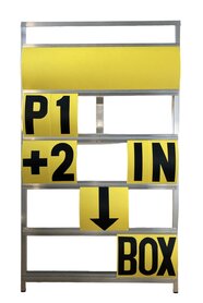 Pitbord 5 rijen GPXL (geel/zwart)