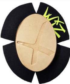 WIZ kont slider Leer met X-markering (natural finish)