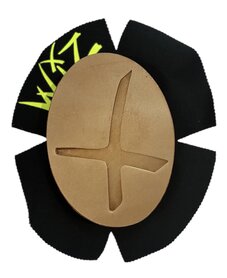 WIZ kont slider Leer met X-markering (burnt finish)